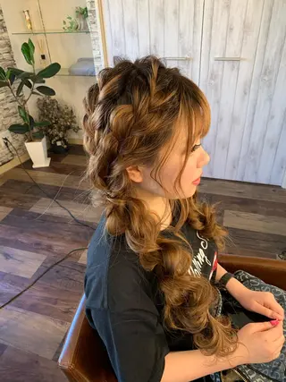 ロング ヘアアレンジ hair make Lucciのヘアスタイル