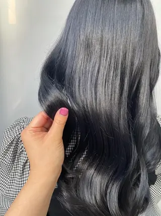 ロング カラー ヘアアレンジ 髙塚碧🇰🇷 韓国ヘア🎗️のヘアスタイル