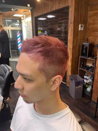 ショート カラー メンズ 高橋 流耀のヘアスタイル