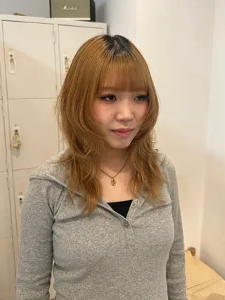 ミディアム yutaka/レイヤ ーカット/髪質改善のヘアスタイル