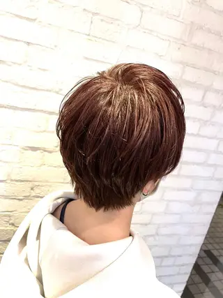 ショート カラー ご新規様限定 透明感カラーKANAのヘアスタイル