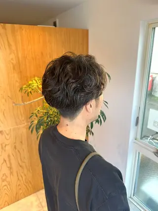 ショート パーマ メンズ 🔥メンズ特化 /パーマ&カット🌀のヘアスタイル