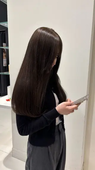ロング 💞韓国カラー💞 あやかのヘアスタイル