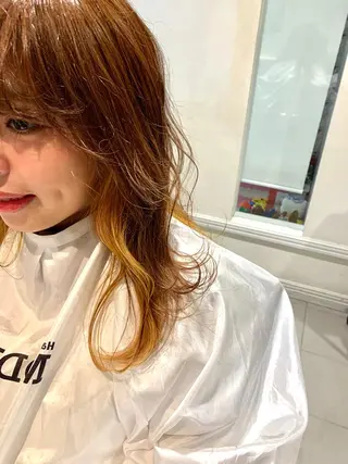 ミディアム 美髪形成!色素改善! 秋田 和輝のヘアスタイル