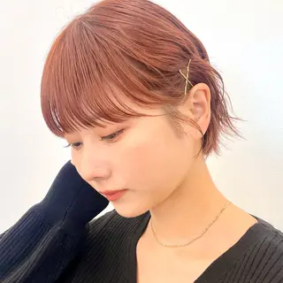 ショート カラー ヘアアレンジ 暖色/レイヤー/ショ ート/hana🌸のヘアスタイル