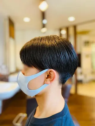 ミディアム メンズ 元住吉プランツヘアー ☘️まるやま☘️のヘアスタイル
