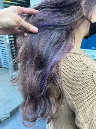 ロング カラー 原宿サロン代表 デザインカラー伊藤卓のヘアスタイル