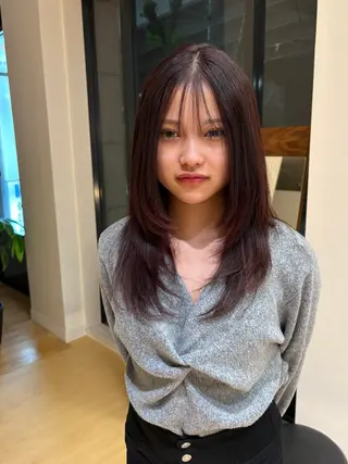 ロング カラー さきた ひかるのヘアスタイル