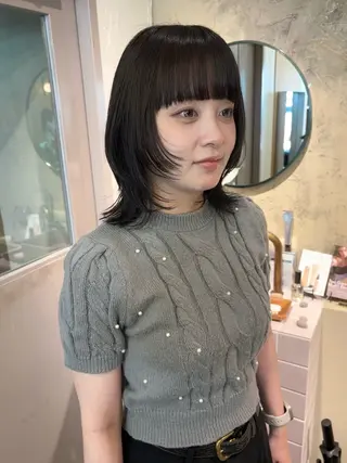 ミディアム カラー 美空🐇 レイヤー / 透明感カラー🩰のヘアスタイル