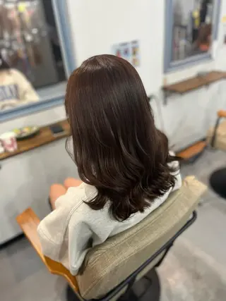 ミディアム カラー Sherry大国町 HIKARUのヘアスタイル