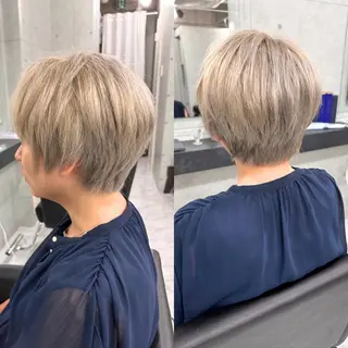 ショート カラー Endearing 銀座/レイヤーカットのヘアスタイル