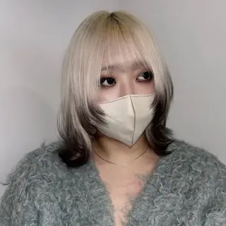 ミディアム カラー Ren. 🦋デザインカラーのヘアスタイル