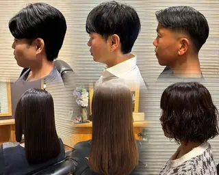 メンズ✂️レディス 岩井勇磨のヘアスタイル