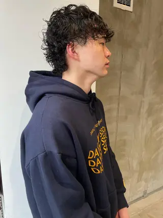 ショート パーマ メンズ ill副店長 立和田純也のヘアスタイル