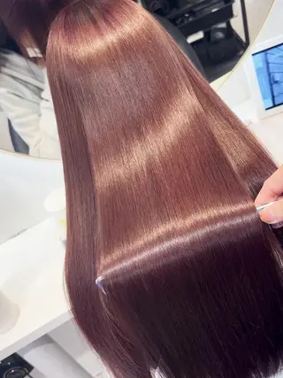 ロング ブリーチ縮毛矯正/ 髪質改善💎中野紀恵のヘアスタイル