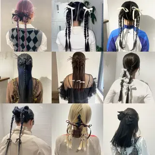 ヘアアレンジ 🎀ハイトーンカラー / RINA🎀のヘアスタイル