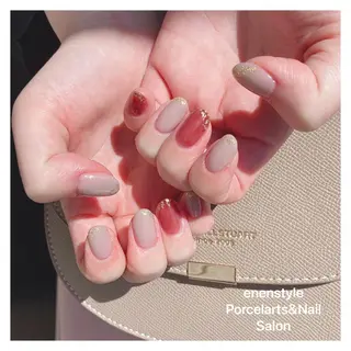 ミディアム ネイル 🐾enen style 🐾のネイルデザイン