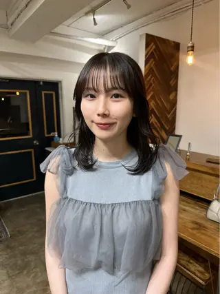 ミディアム NAGISA髪質改善 &透明感カラー🪞のヘアスタイル