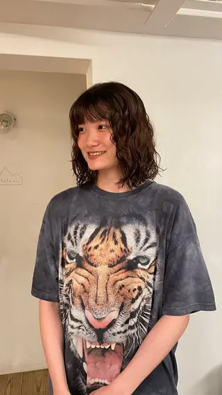 ミディアム カラー パーマ 原宿/ケパーマ 🧺ユウマのヘアスタイル