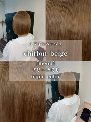 ショート カラー ナチュラルカラー/ ハイトーン AMIのヘアスタイル