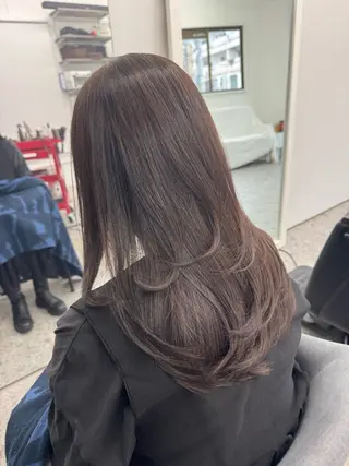 セミロング 箕面☆髪質改善☆安田 聡志のヘアスタイル