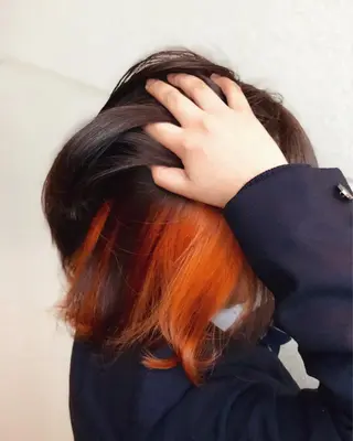 ミディアム カラー 湘南台ORCO 店長 ✨RYUのヘアスタイル