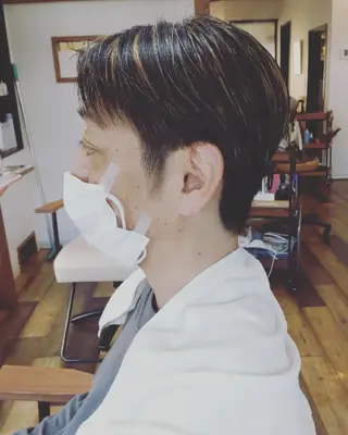メンズ ショート カラー GR【中村】🌺/ トップスタイリストのヘアスタイル