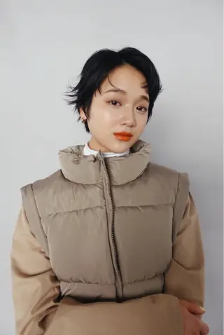 ショート ヘアアレンジ 藤原 怜央のヘアスタイル