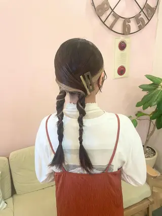 ロング ヘアアレンジ ダブルカラー/ レイヤー🍒齋藤 澪のヘアスタイル