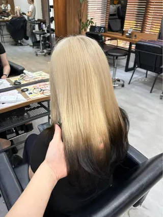 ロング カラー ENA💗NEXT /ハイトーンエクステのヘアスタイル