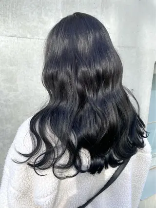 セミロング カラー 境 健助のヘアスタイル