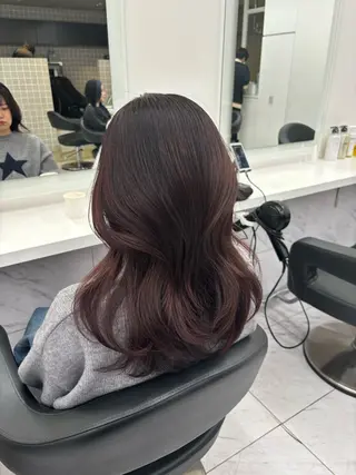 ミディアム 抜け感レイヤー︴ ニュアンスカラーのヘアスタイル