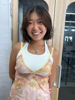 ショート 透明感カラー/海外風 レイヤー/mao🗽のヘアスタイル