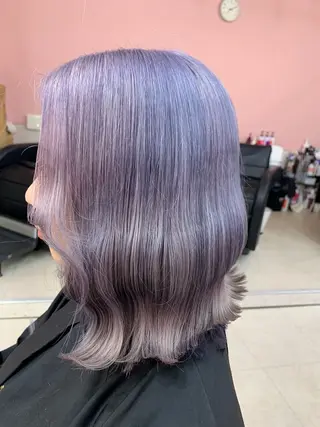 ミディアム カラー 甘ふわgirly🎀 ハイトーン🤍Ramのヘアスタイル