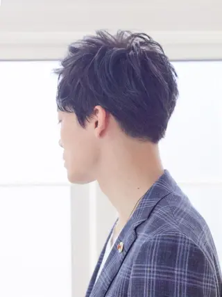 カラー パーマ Ash 店長 山下達也のヘアスタイル