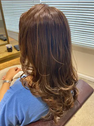 ロング カラー ヘアアレンジ レイヤー×ヘッドスパ *保田遥*のヘアスタイル