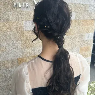 ロング ヘアアレンジ recipe 黒木 彩那のヘアスタイル