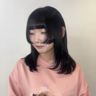 セミロング カラー Ren. 🦋デザインカラーのヘアスタイル