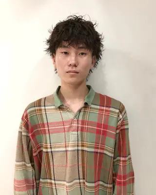 パーマ メンズ 渋谷メンズカット/ 工藤靖也のヘアスタイル
