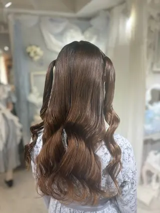 ロング ヘアアレンジ 🩵さき🤍 可愛いを叶える美容師のヘアスタイル