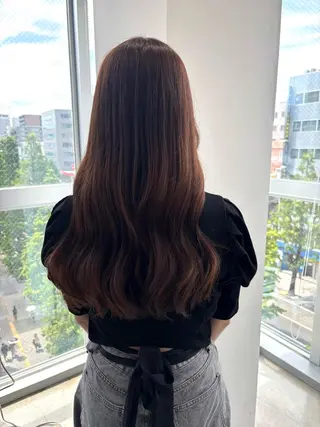 ロング 伊藤 優花のヘアスタイル