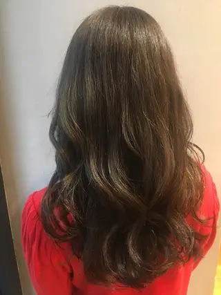 セミロング カラー 【ブリーチ髪質改善 パーマ】宮田浩章のヘアスタイル