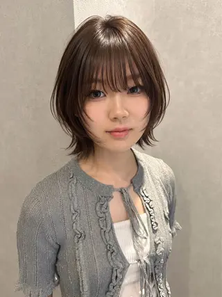 ショート カラー レイヤー/ハッシュ 三好悠生のヘアスタイル
