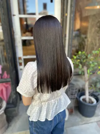 ロング カラー 日高 香織のヘアスタイル