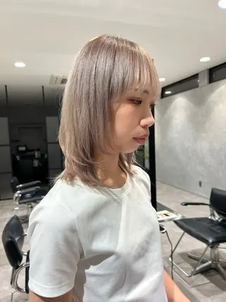 ミディアム ⭐️HEDI YUKI⭐️のヘアスタイル