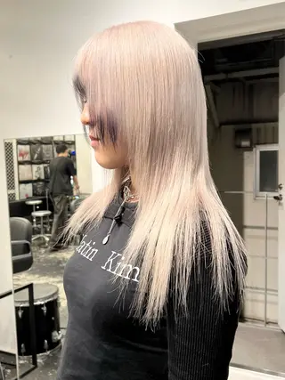 セミロング カラー HARU//原宿🤍 リピート率NO.1のヘアスタイル