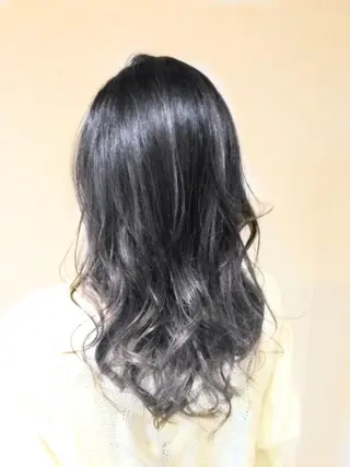 セミロング カラー パーマ ヘアアレンジ メンズ キッズ ネイル マツエク・マツパ バレイヤージュ/ 髪質改善/渡邉悟🌱のヘアスタイル