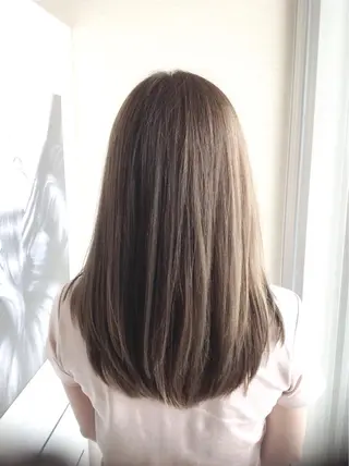 ロング カラー 髪質改善縮毛矯正 美容師✂️山崎竜二のヘアスタイル