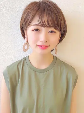 ショート カラー ヘアアレンジ 仙台Ｉ韓国レイヤー Ｉ髪質改善Ｉ伊藤拓海のヘアスタイル