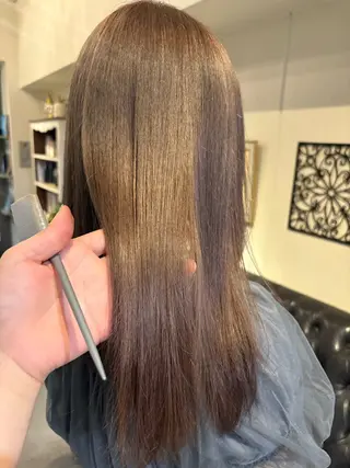 セミロング カラー ichika/顔周り /似合わせカラー🤎のヘアスタイル